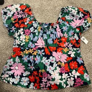 Old Navy Multicolor Floral Blouse